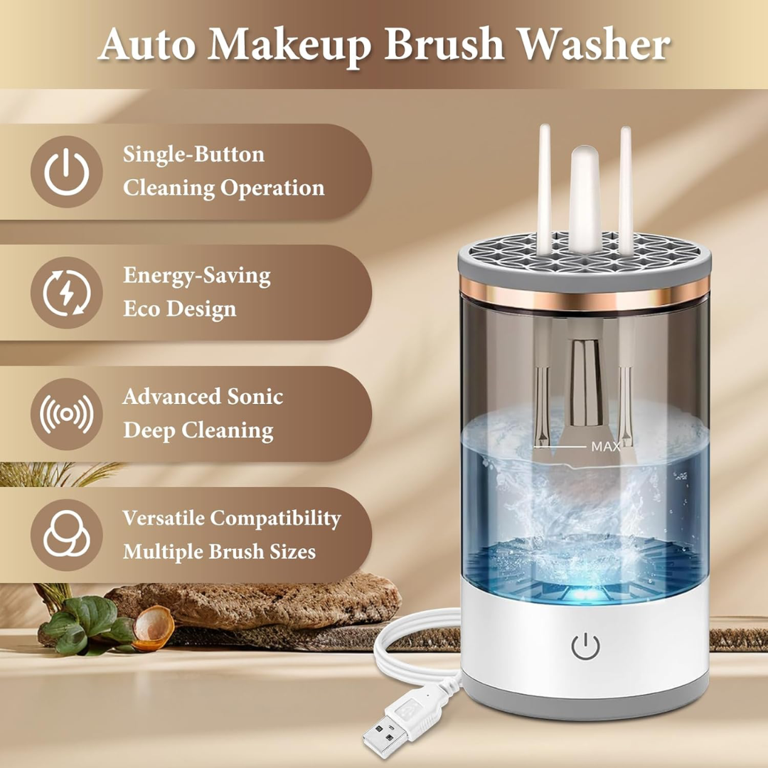 Limpiador Eléctrico de Brochas de Maquillaje