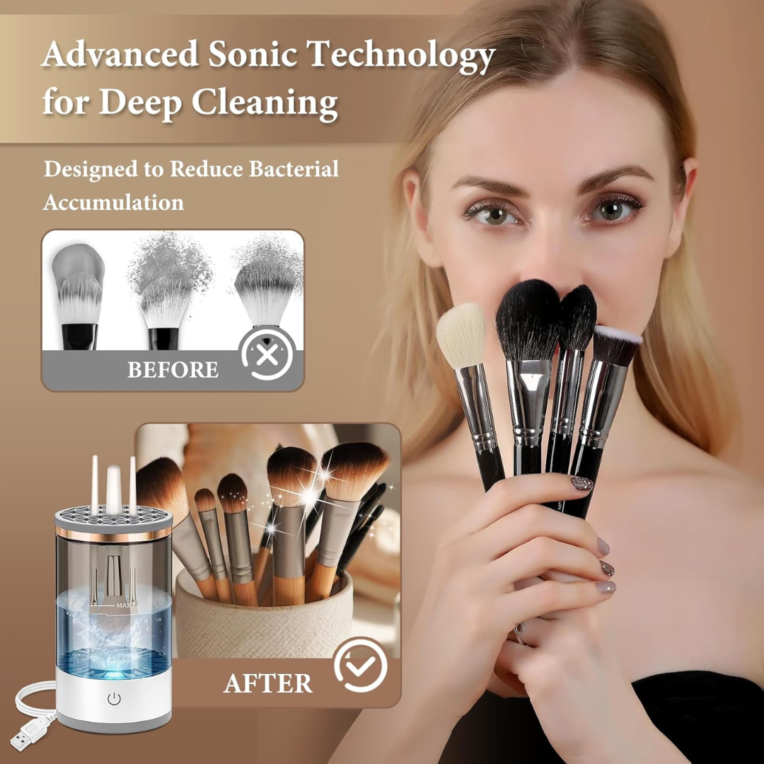 Limpiador Eléctrico de Brochas de Maquillaje